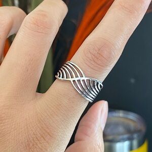 S925 Silver irregular open ring